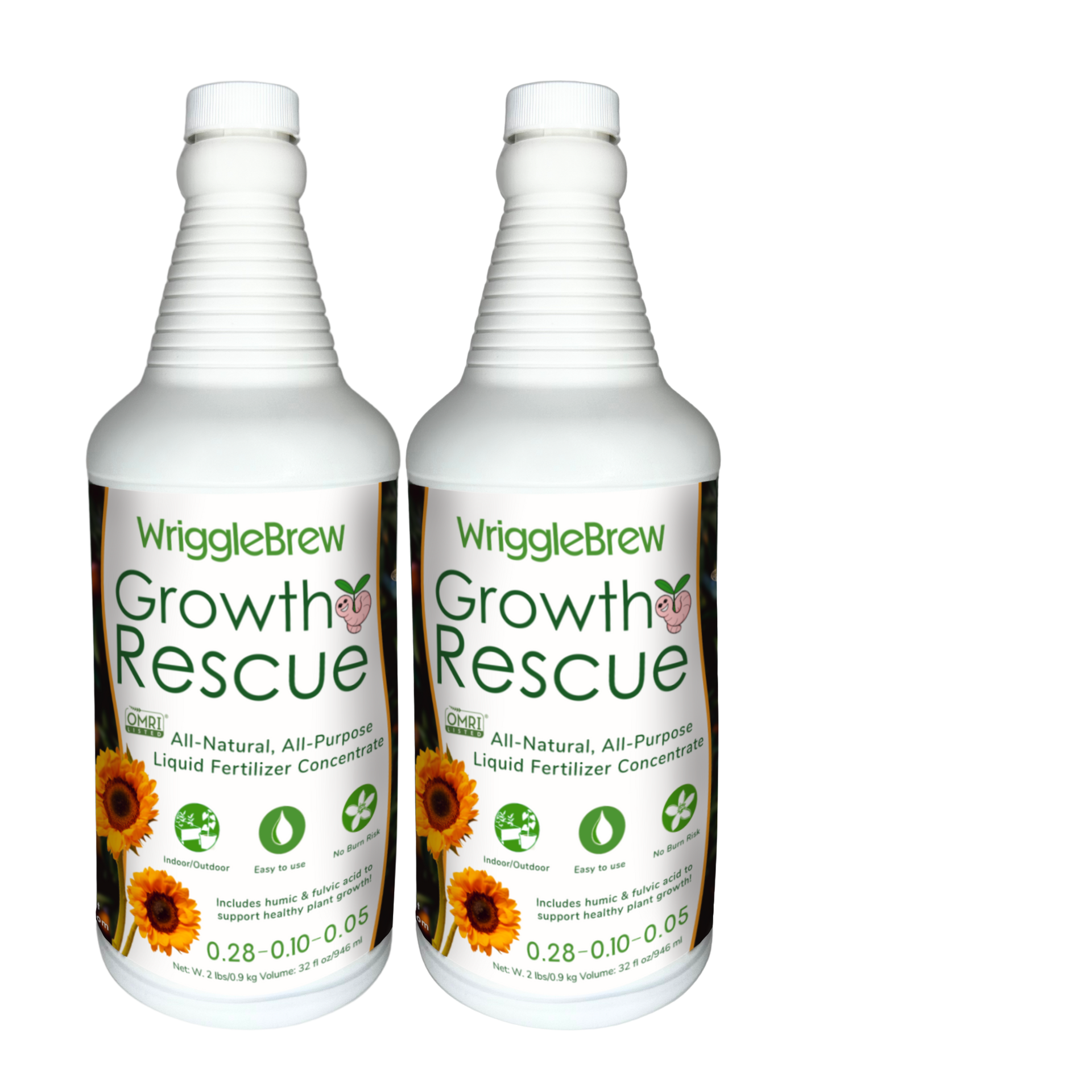 fertilizer for plant growth Growth & Rescue All-Purpose Complete Nutrition Liquid Fertilizer Conce – WriggleBrew
